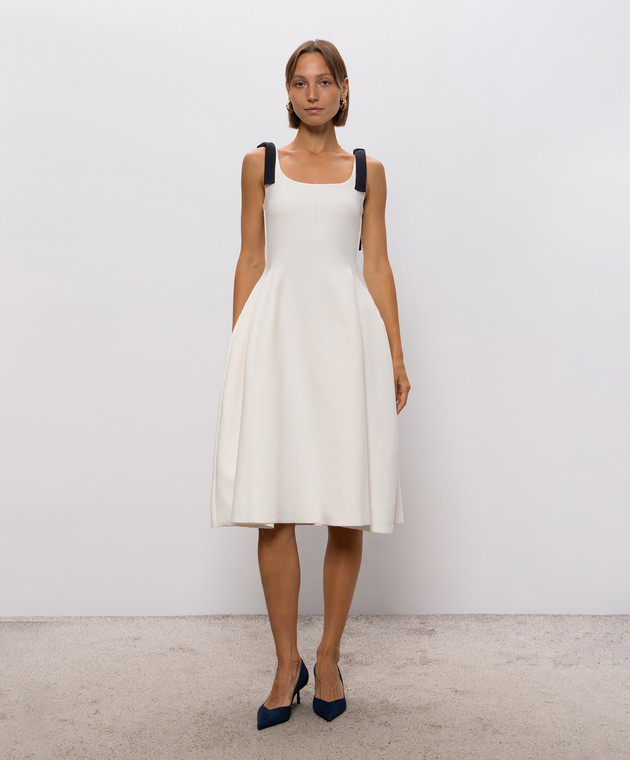 Givenchy Платье цвета айвори с бантами BW22ZK4ZUK изображение 3