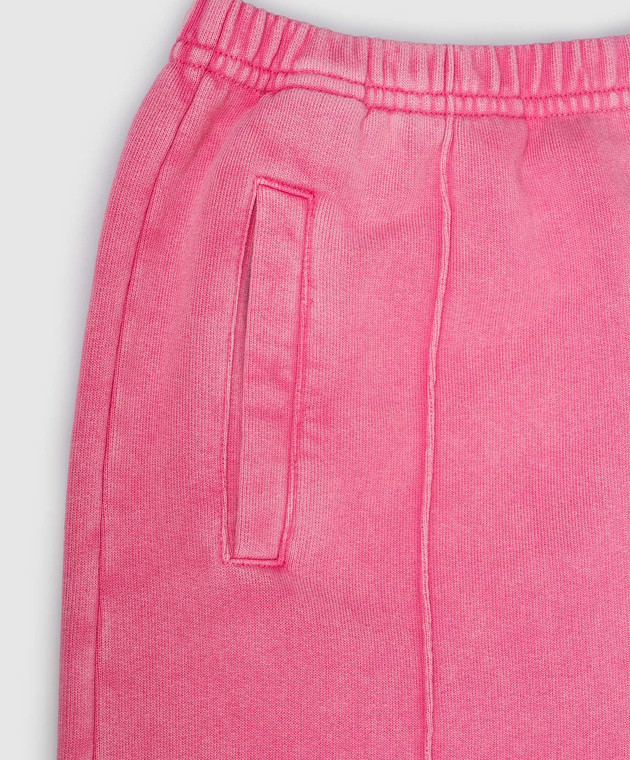 Palm Angels Дитячі рожеві спортивні штани з принтом логотипа PGCH00BS26FLE001 зображення 3