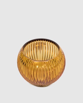 Treesseci Жовтий  кришталевий органайзер для ватних дисків та паличок Elegance EL48AAMGD