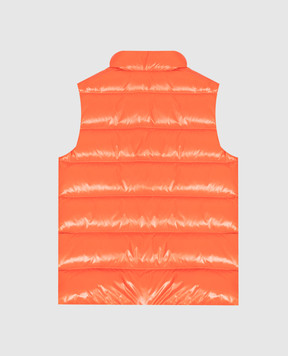 Moncler ENFANT Оранжевый пуховый жилет Tib L29541A1262068950