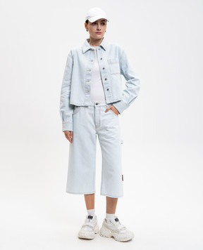 Off-White Блакитні джинсові кюлоти 2YA06CF25DEN001