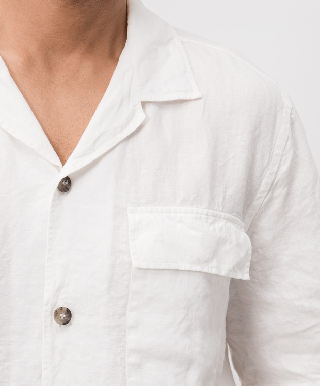 Peserico Біла сорочка з льону R56047T002494 зображення 5
