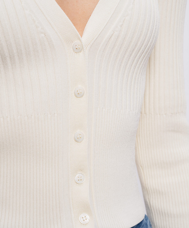 Simkhai Бежевый кардиган Ailany в рубчик 2246003K изображение 5