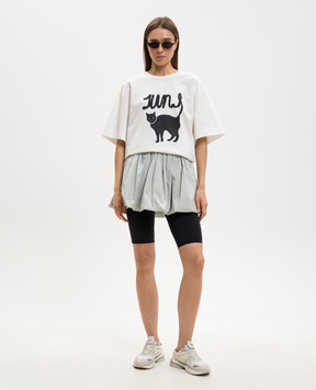 Juun.j Сіра спідниця міні з драпіруванням JW6327W082