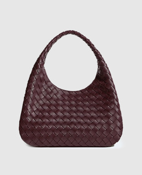 Bottega Veneta Бордовая кожаная сумка Campana 844249V4SC0