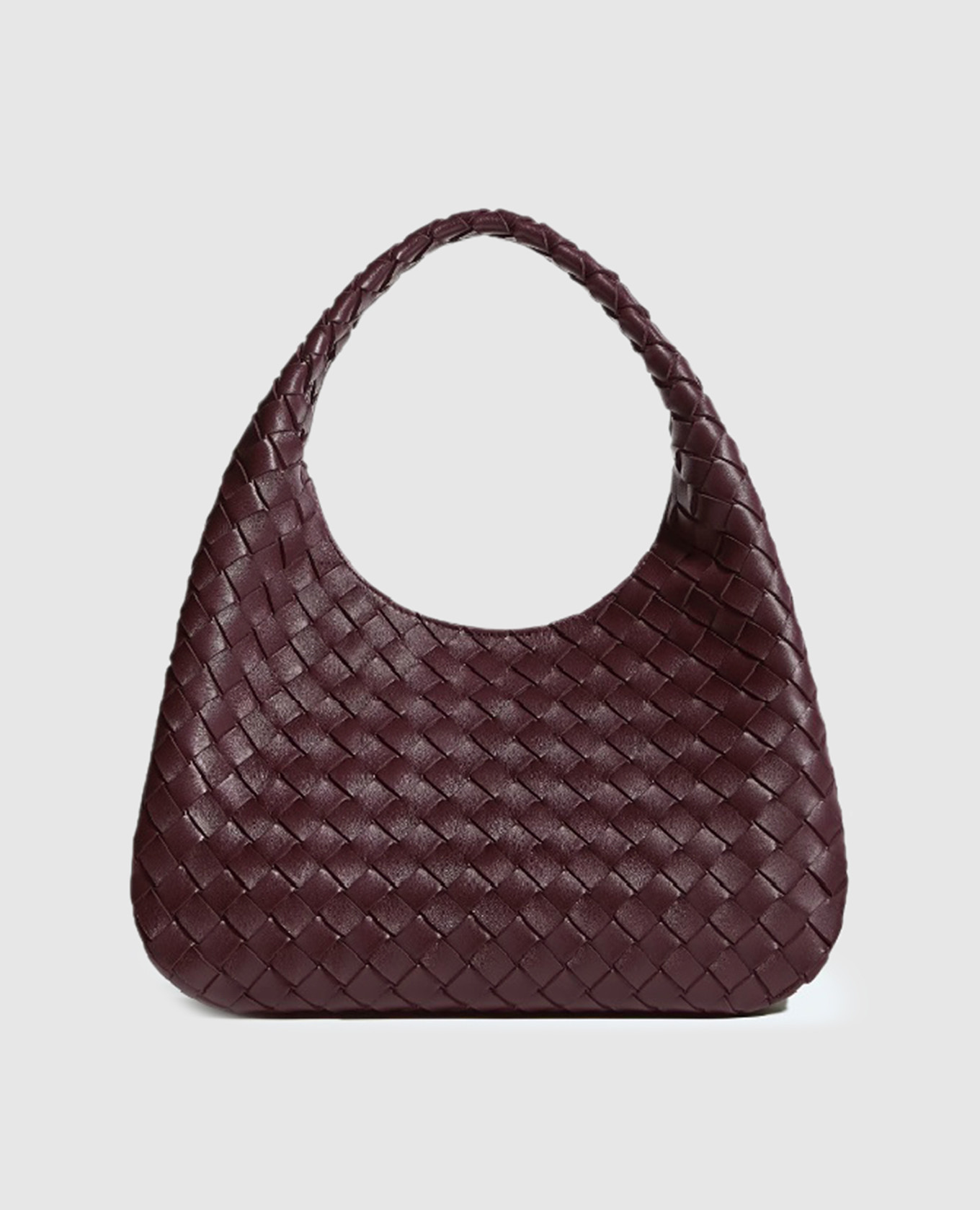 Бордовая кожаная сумка Campana