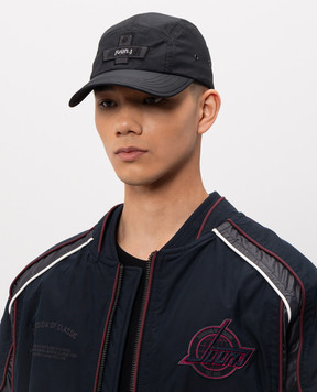 Juun.j Чорна кепка з нашивкою логотипа JC638BP015