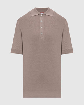 Brunello Cucinelli Бежеве поло з бавовни M29400025