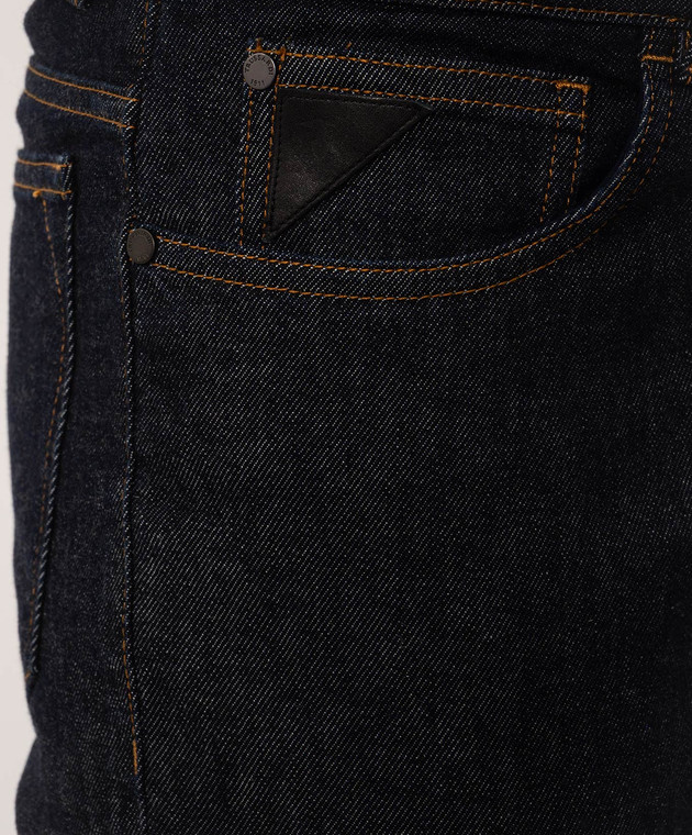 Trussardi Синие джинсы с логотип патч P417H204981NMJ380D37 изображение 5