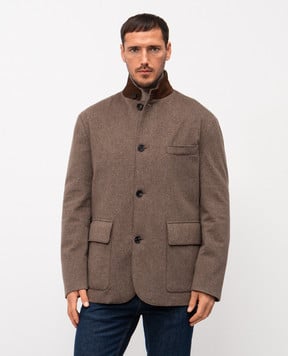 Loro Piana Коричнева куртка Roadster з кашеміру FAO9924