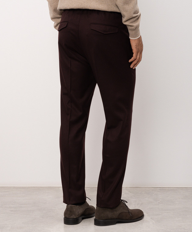 Peserico Бордові штани з вовни R54274W02710 зображення 4