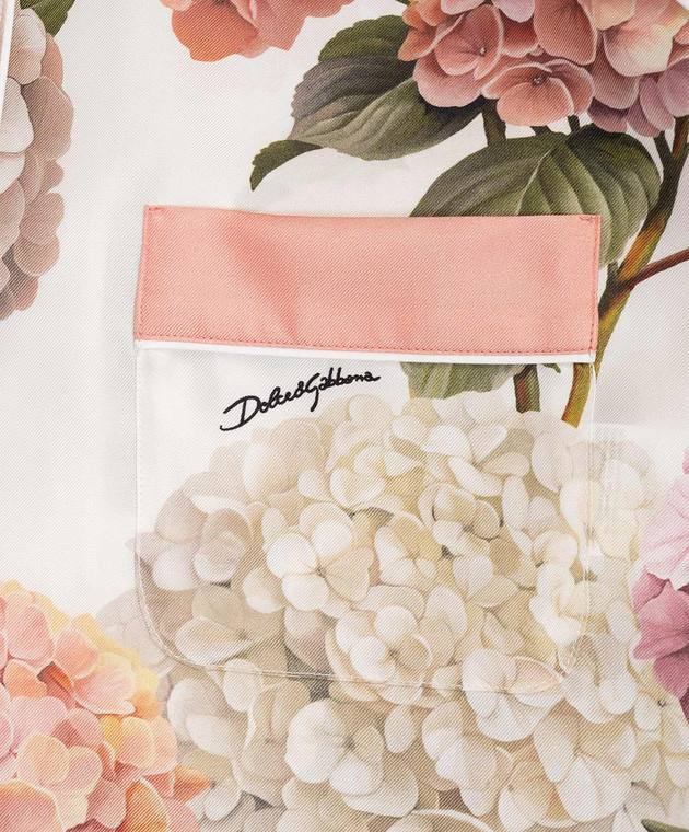 Dolce&Gabbana Дитяча блуза із шовку в квітковий принт L55S87HI118812+ зображення 3