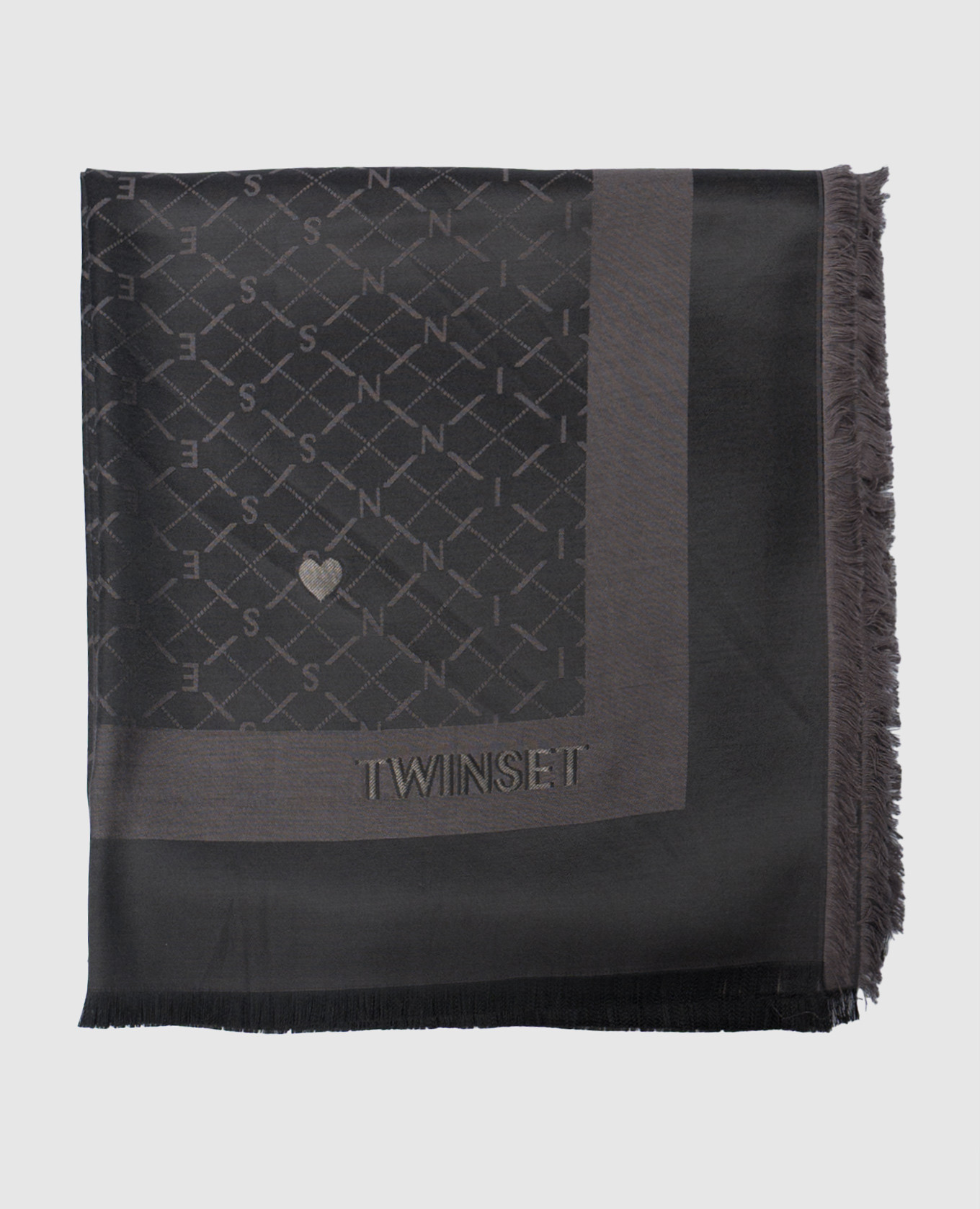 Черный платок в ткани логотипа шаблон