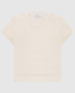 Peserico Бежевий топ з льоном M99151F1209386