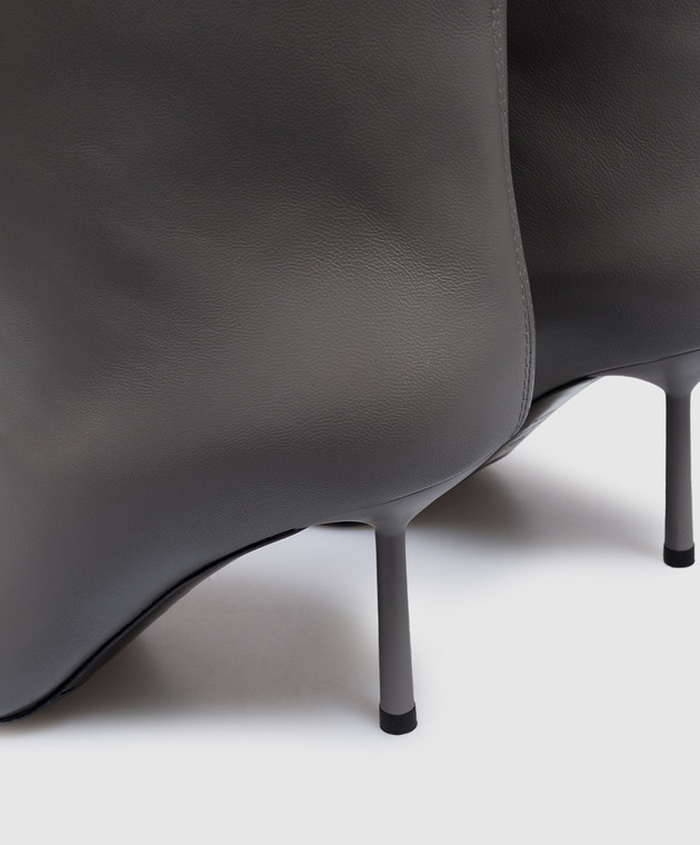 Le Silla Сірі шкіряні чоботи Bella 4236C080BMPPGLM зображення 5