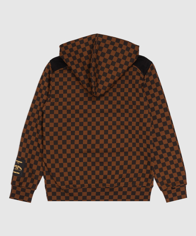 Sprayground Детское коричневое худи в клеточку SPY1490G изображение 2