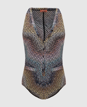 Missoni Купальник в узор с люрексом и пайетками MS26SP13BC0065