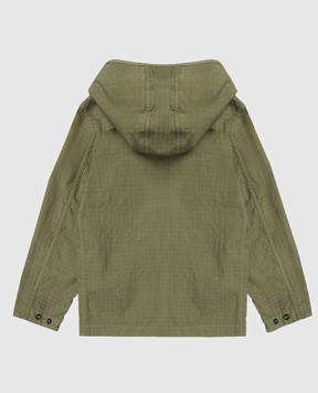 Stone Island Детская зеленая куртка с патчем логотипа L1S164100006S006368