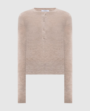 Max Mara Бежевий джемпер GOLOSO з кашеміру MXMGOLOSO