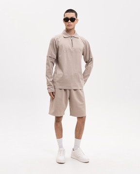 Off-White Бежеве поло з принтом логотипа 44MAD012S26J001