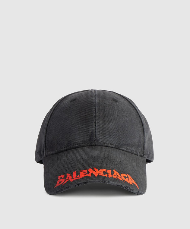 Balenciaga Черная кепка с принтом логотипа A001UQ410B2