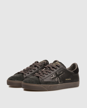 Premiata Чорні шкіряні кеди Steven STEVEN