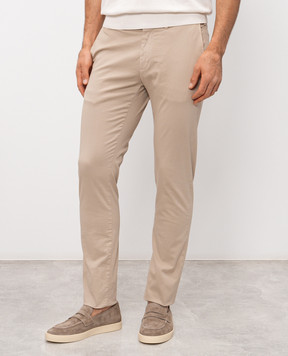 Canali Бежевые брюки PT01482D93630