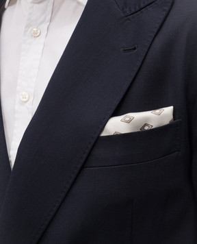 Brunello Cucinelli Двостороння хустка-паше із шовку MX8730091