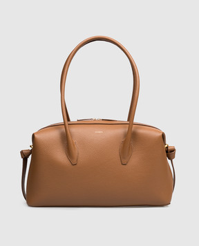 YUZEFI Коричнева шкіряна сумка BRIOCHE BRIOCHEDUFFLE