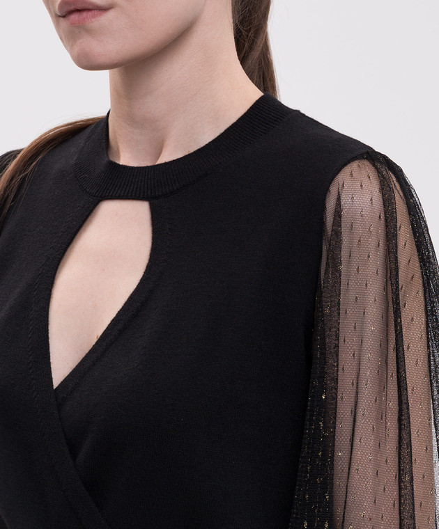 Twinset Черный джемпер 262TT3420 изображение 5