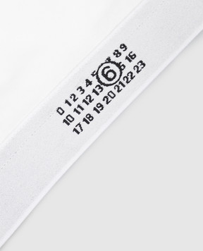 Maison Margiela MM6 Белый топ с эмблемой MKRG80060