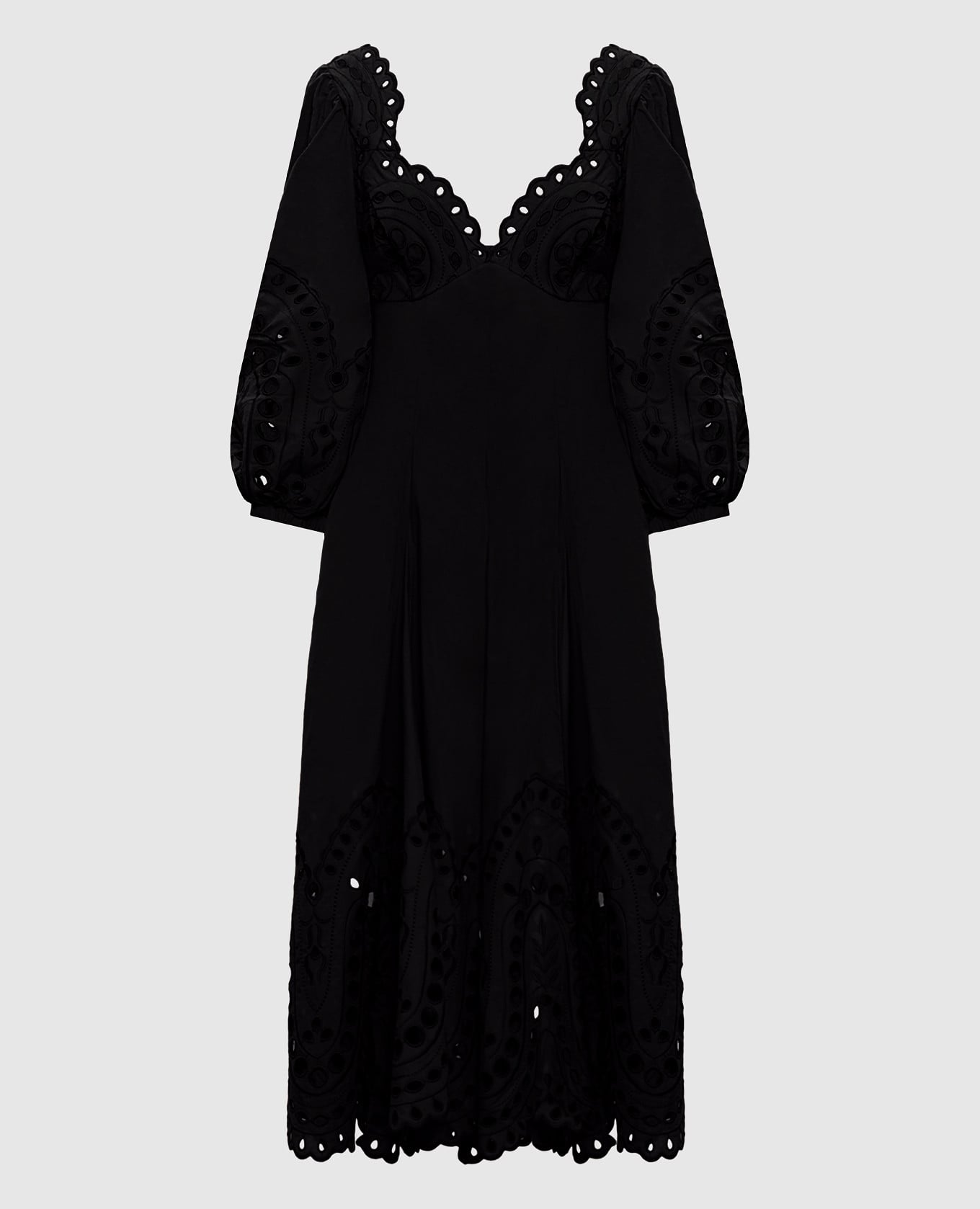 Черное платье миди Corbin