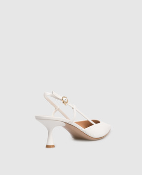 Gianvito Rossi Білі шкіряні слінгбеки Ascent G9533255LAC