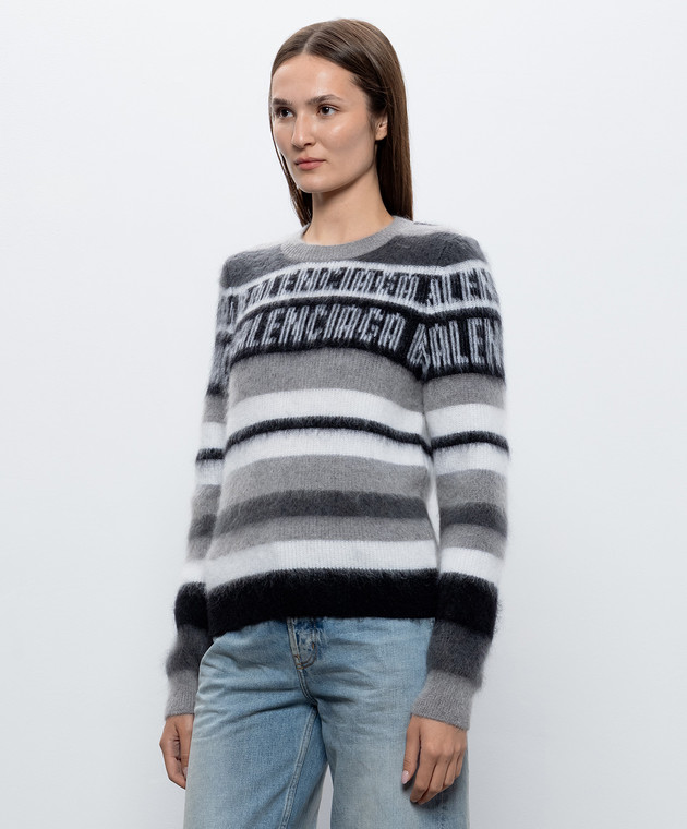 Balenciaga Сірий светр з мохером A0093IT1812 зображення 3