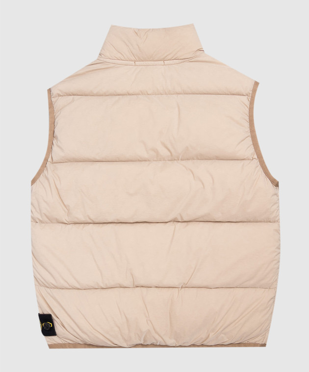 Stone Island Дитячий бежевий пуховий жилет L2S16G100001S00281012 зображення 2