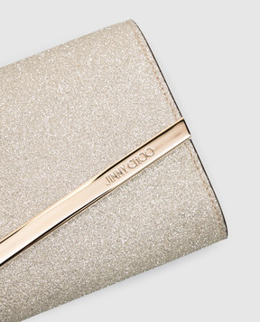 Jimmy Choo Золотистий клатч Emmie з глітером EMMIEDGZ