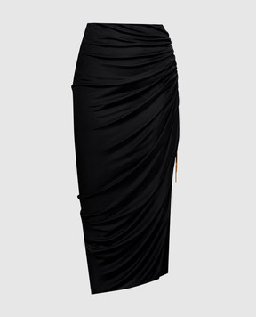 Balmain Черная юбка с драпировкой SK0000000038