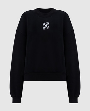 Off-White Чорний світшот Metal Off 2BA075F25FLE001