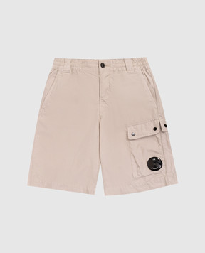 C.P. Company Дитячі сірі шорти з патчем логотипа CUQ00GLLC051014