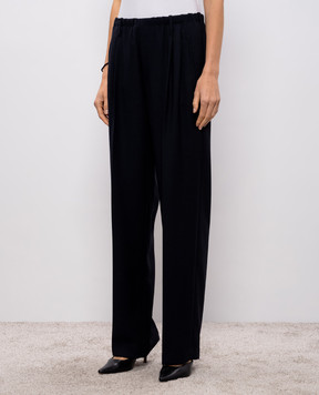 Brunello Cucinelli Синие брюки из шерсти MG507P8983