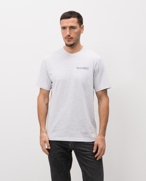 Sporty & Rich Сіра меланжева футболка Run Club TO04362175GY03