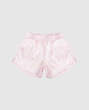 Off-White Дитячі рожеві шорти з візерунком логотипа 44GCB009S26F002