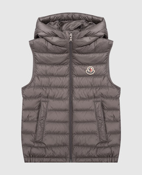 Moncler ENFANT Детский серый пуховой жилет Uzay L19541A00007597YF1214