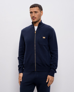 Versace Синя спортивна куртка з кашеміром 10187181A12912