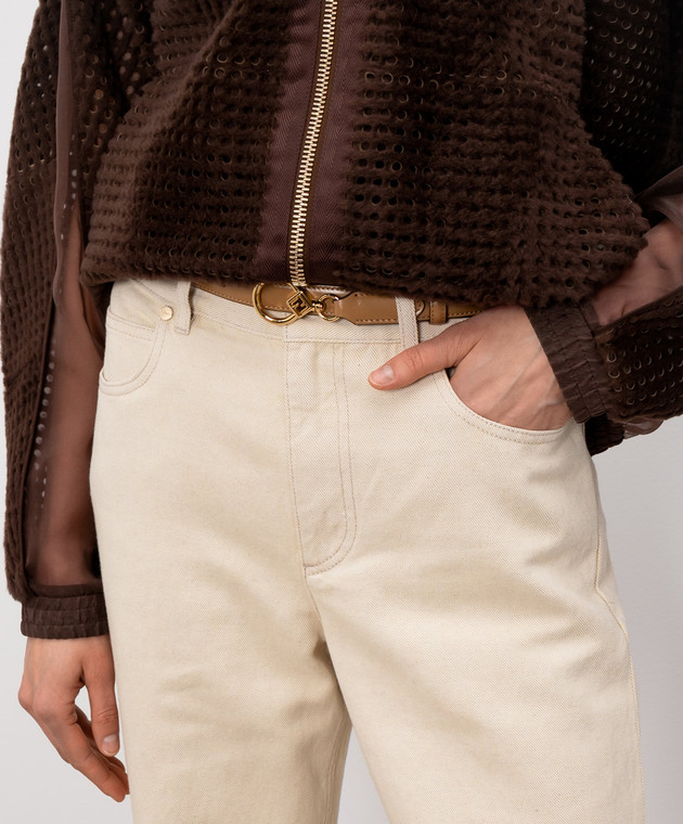 Fendi Двухсторонний кожаный ремень Diamonds 8C0769B00H изображение 2