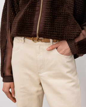 Fendi Двухсторонний кожаный ремень Diamonds 8C0769B00H