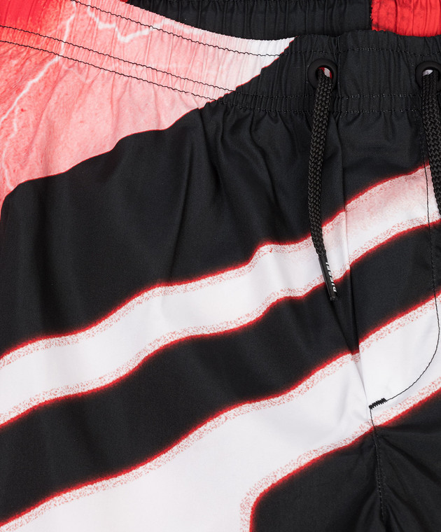 Diesel Дитячі червоні шорти для плавання Miond в принт J02702KXBTC зображення 3