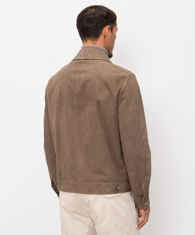 Peserico Коричневая замшевая куртка R52264C03CC550 изображение 4