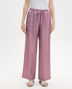 Asceno Рожеві штани Aurelia із шовку в смужку B035F04C506