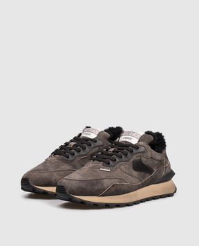 Voile Blanche Сірі замшеві кросівки QWARK HYPE на хутрі 0012017974100A01